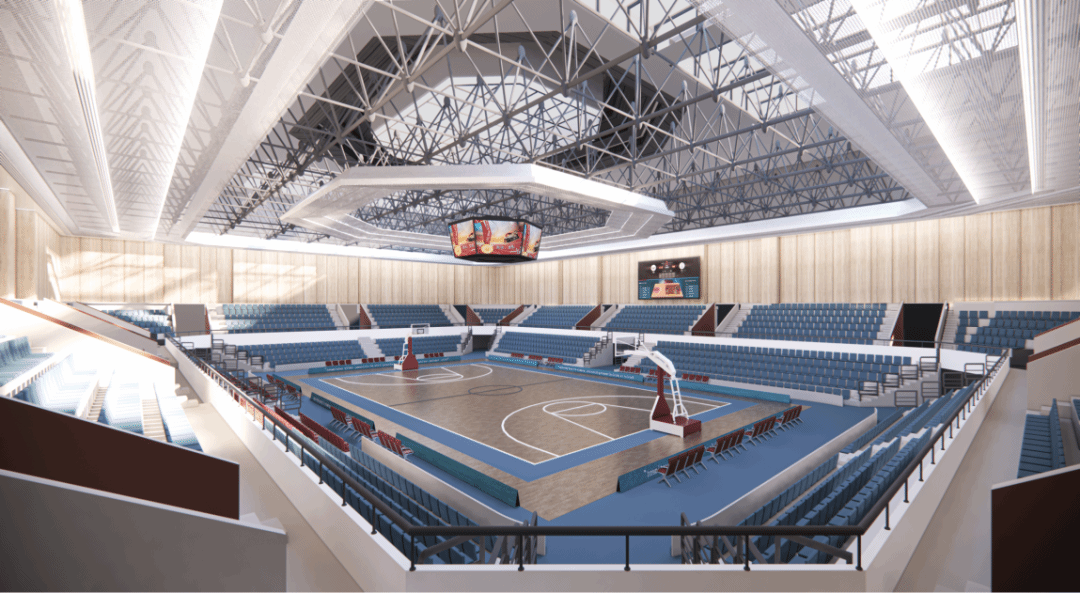 BETVLCTOR伟德在线承建的应县全民健身中心项目屋面球形钢网架顶升成功