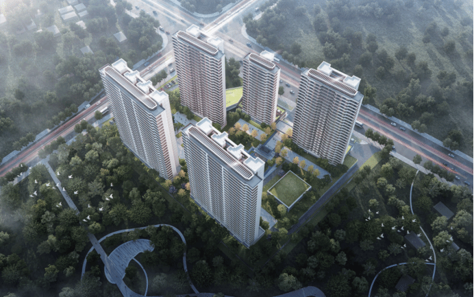 山西建投三建集团新建寨沟回迁安置房项目顺利封顶