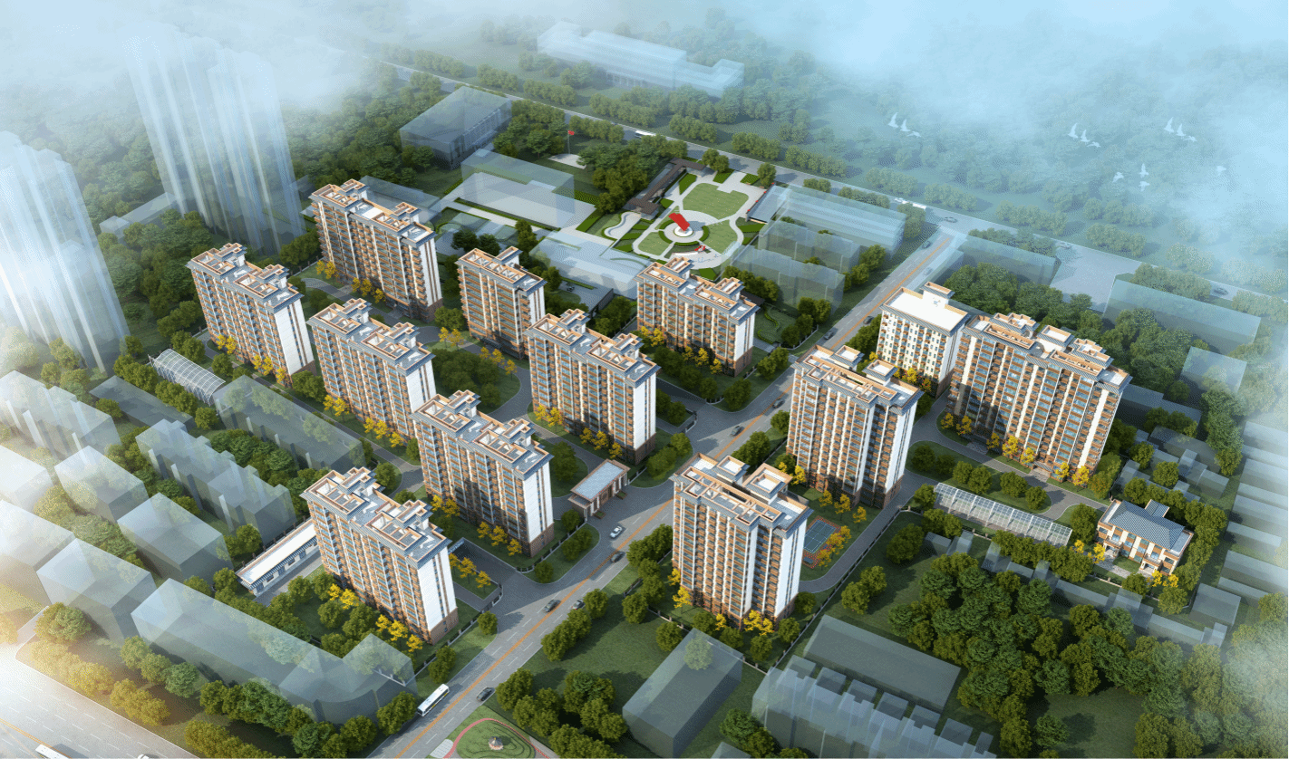 山西建投一建集团承建的侯马翰林苑项目主体结构全面封顶