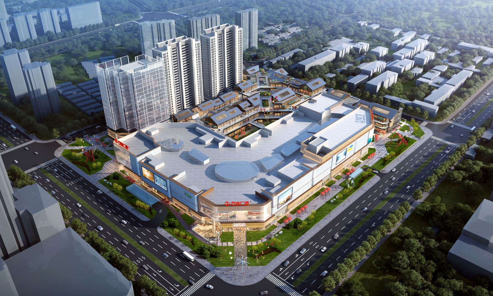 山西建投三建集团临汾城市综合体项目主体结构封顶