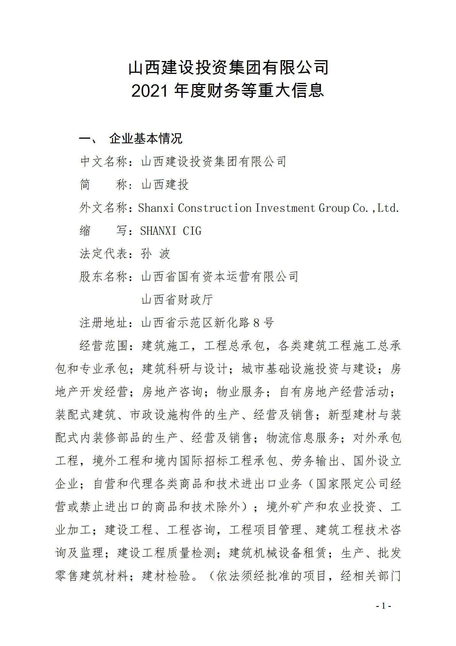 必发集团app下载安装2021年度财务等重大信息